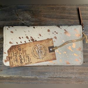 NWT Sixtease Leather/Cowhide wallet